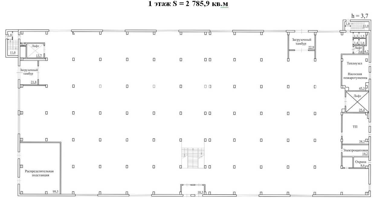 Планировка офиса 11 236.5 м², ТЦ «Мега Мебель»